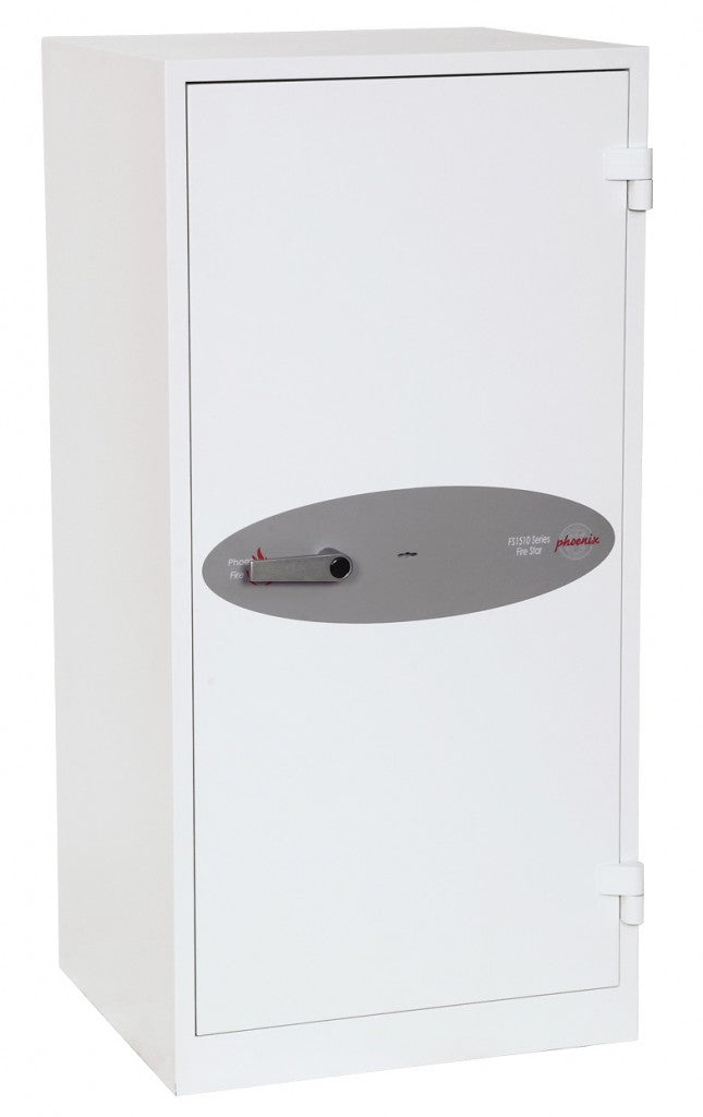 Phoenix Safe Co. Phoenix Feuerschutztresor FS1511K – Schlüsselschloss – 230 l – Feuerschutz 30 min – Weiss