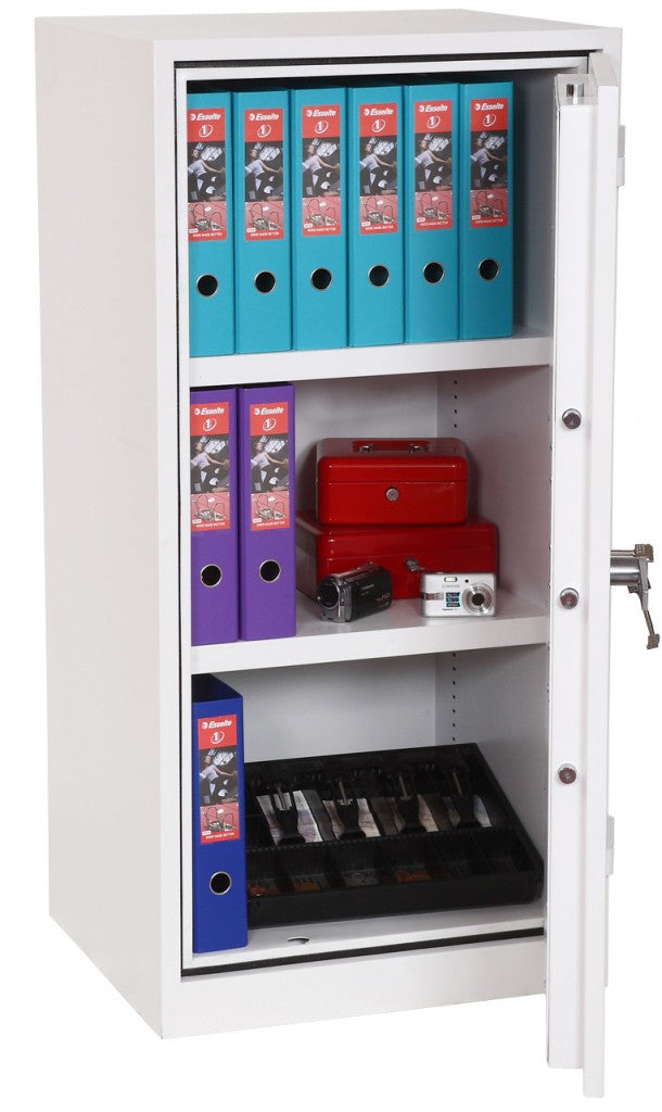 Phoenix Safe Co. Phoenix Feuerschutztresor FS1511K – Schlüsselschloss – 230 l – Feuerschutz 30 min – Weiss