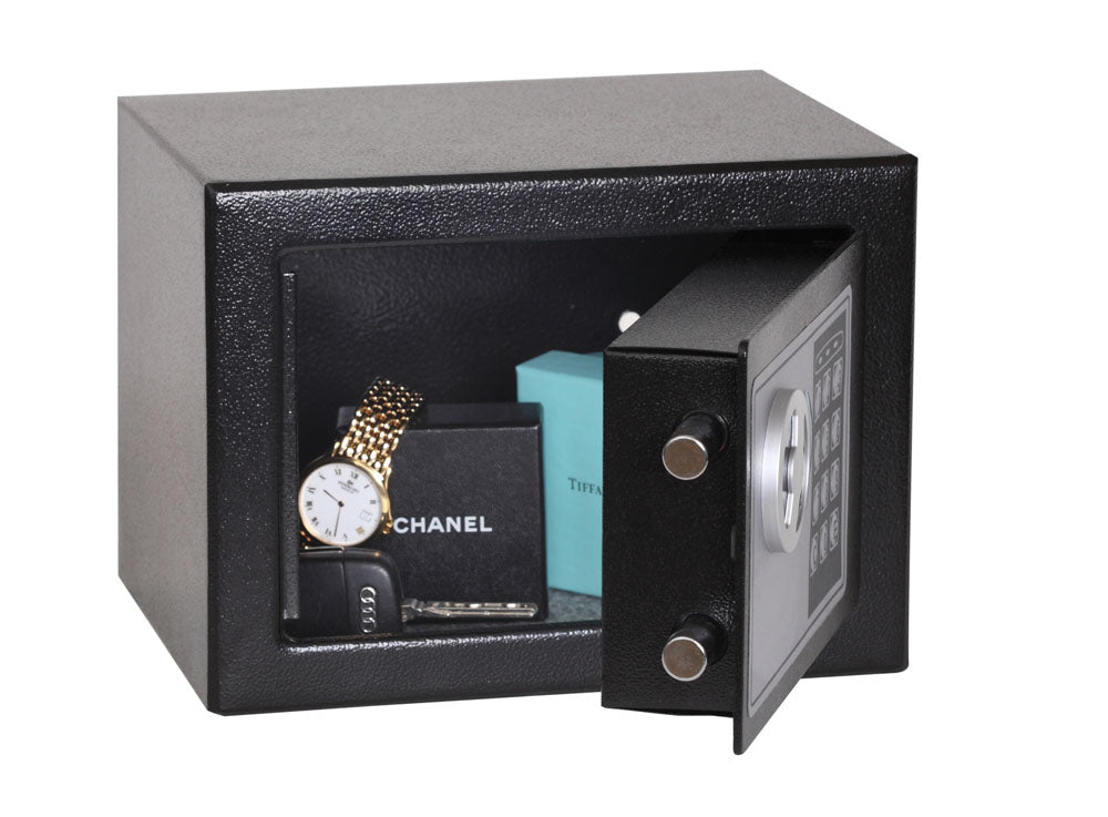 Phoenix Safe Co. Phoenix Tresor Compact SS0721E – Elektronikschloss – 4,0 l – Boden-/Wandmontage – Schwarz