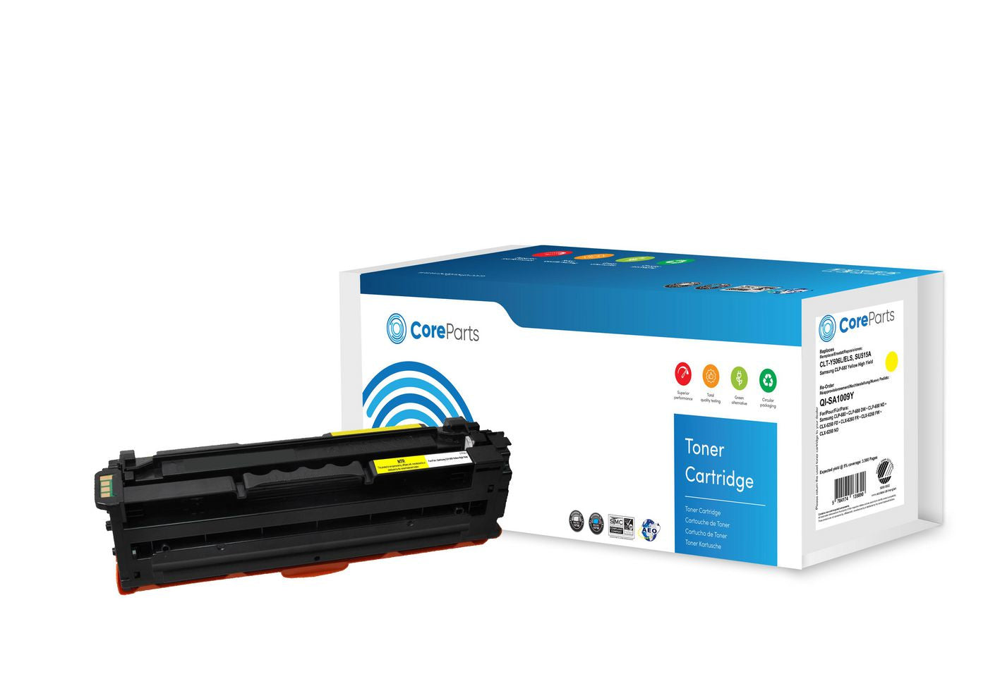 CoreParts Samsung Y506L (CLT-Y506L) Gelber Toner – Original – 3'500 Seiten – für Samsung CLP-680