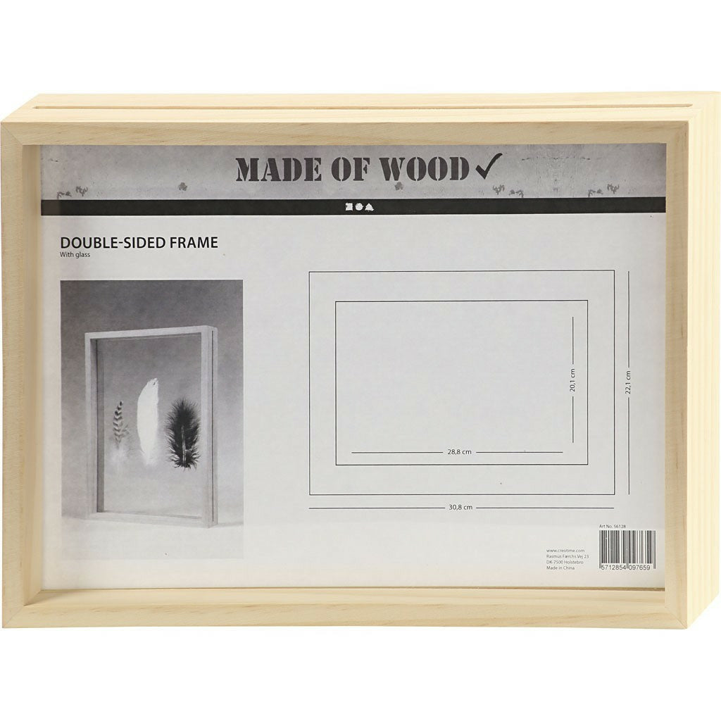 Creativ Company Bilderrahmen – für 22,1 × 30,8 cm – Holz, Braun
