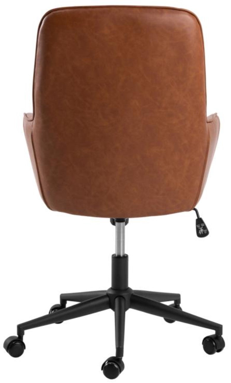 Actona AC Design Bürostuhl Erik – braun, Kunstleder