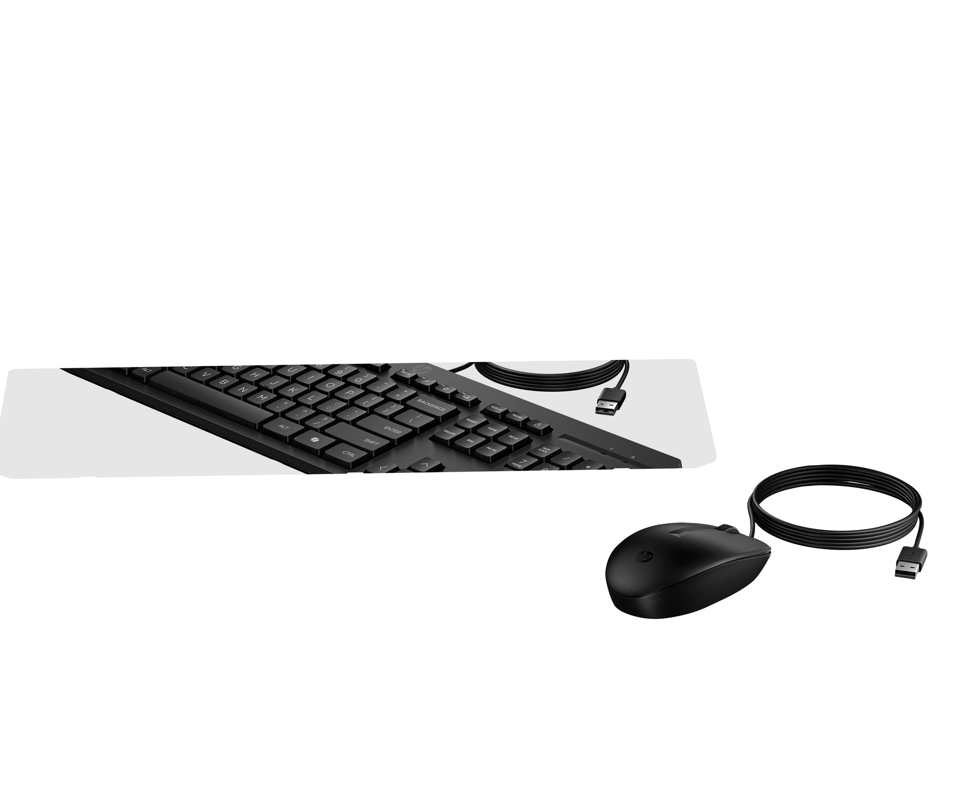 HP 225 – Tastatur- und Maus-Set – kabelgebunden, USB – schwarz