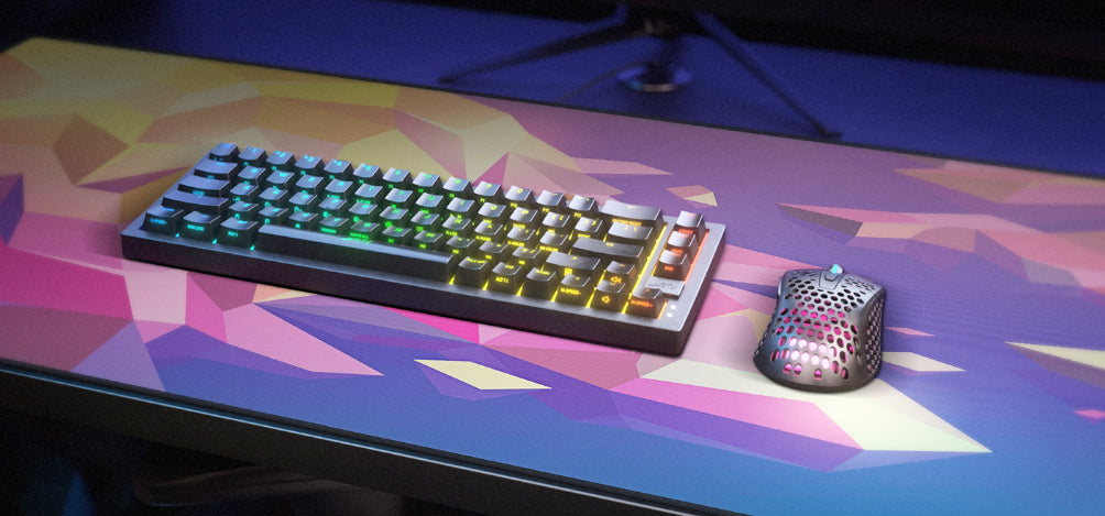 CHERRY XTRFY GP5 LITUS – Gaming-Mauspad – 920×400×3 mm, Tuch/Gummi, Pink, Gestickte Kanten