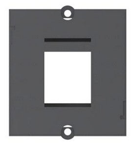 Bachmann Keystone-Modul RJ45, 1×Fassung, mit 2 Schrauben – Schwarz