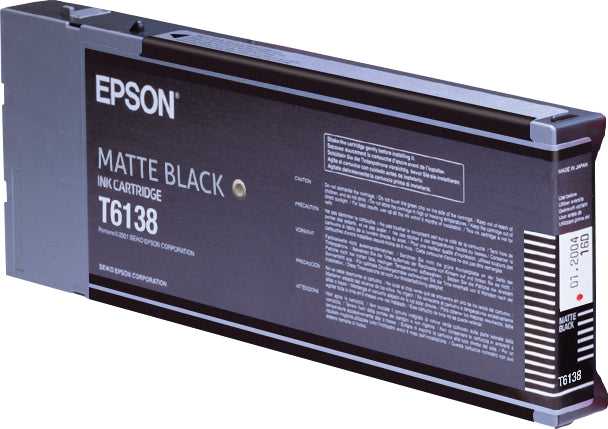 Epson Tintenpatrone T613800 (T613), Schwarz, 110 ml – für Stylus Pro 4450/4880