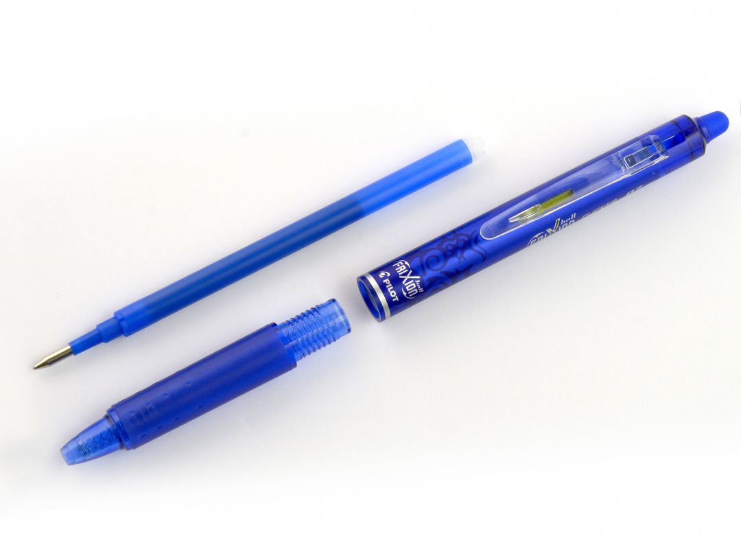 Pilot FriXion Ball Clicker – radierbarer Tintenroller, 0,7 mm, hellblau, für Linkshänder