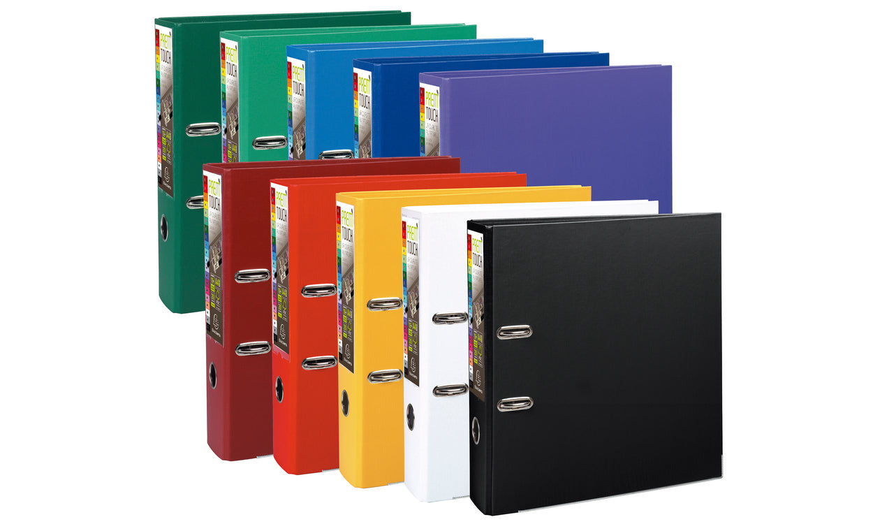 Exacompta Ringbuch – 2-Ring Ø 80 mm – für A4+ – Rückenbreite 8 cm – mehrfarbig – 10 Stk.