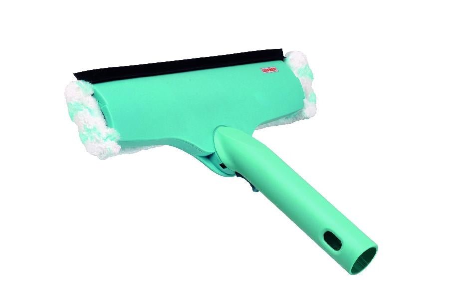 Leifheit 3 in 1 – Handfensterwischer – Einwischer & Abzieher, Grün