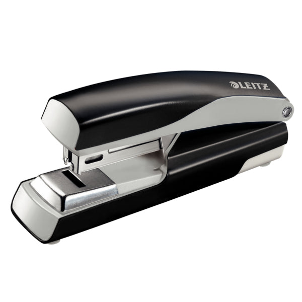 Leitz NeXXt 5505 – Hefter, 30 Blatt, für 24/6, 26/6, Flat-Clinch, Einlegetiefe 38 mm, Schwarz