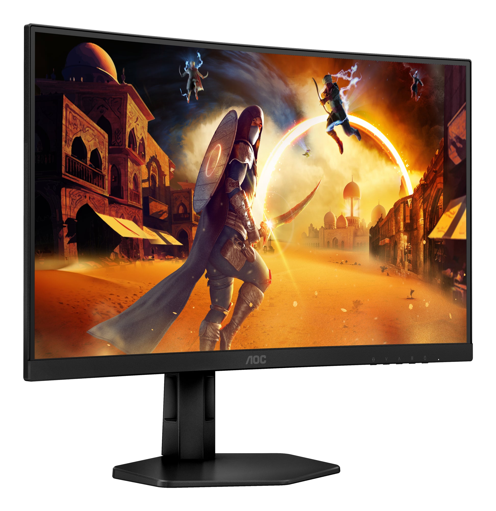 AOC C27G4ZXU – Monitor, 27" 1920 × 1080 (Full HD), VA, 280 Hz, 300 cd/m², Gebogen, VESA 100 × 100, Schwarz