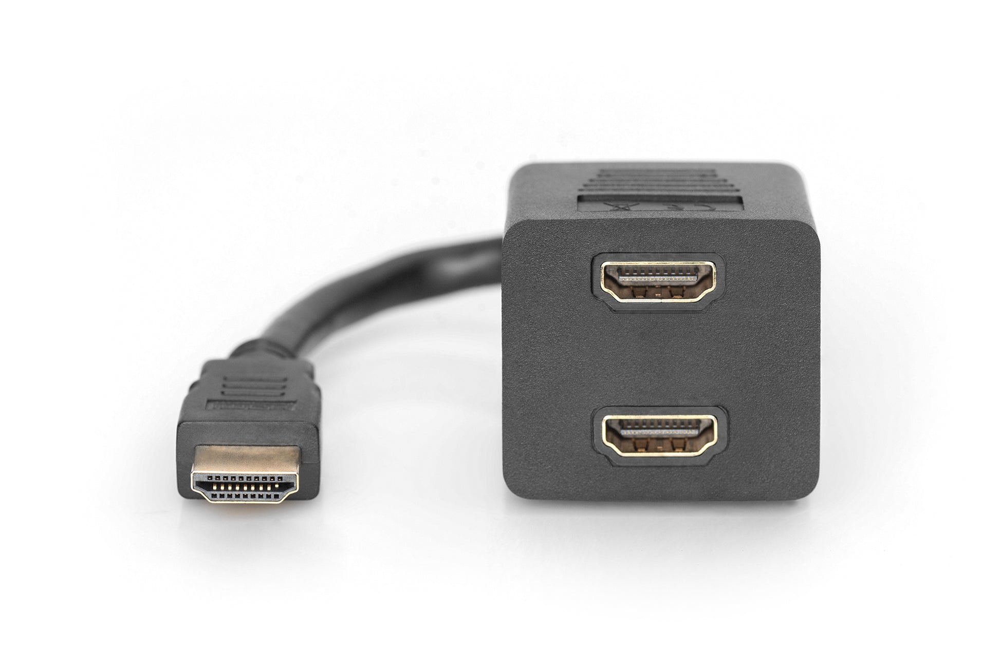 Digitus HDMI-Kabel, HDMI / 2 × HDMI, Schwarz, 1 Stück