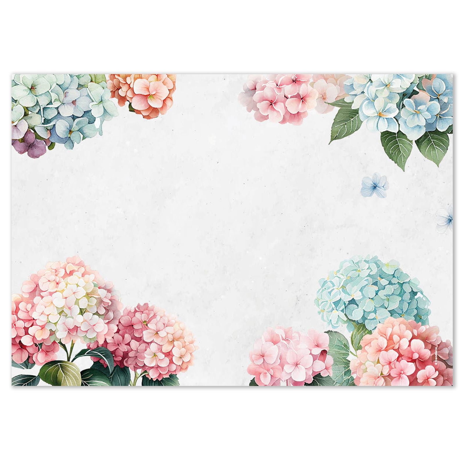 Trendform Tischset Hortensia, 42 × 29,7 cm – FSC – 48 Stk.