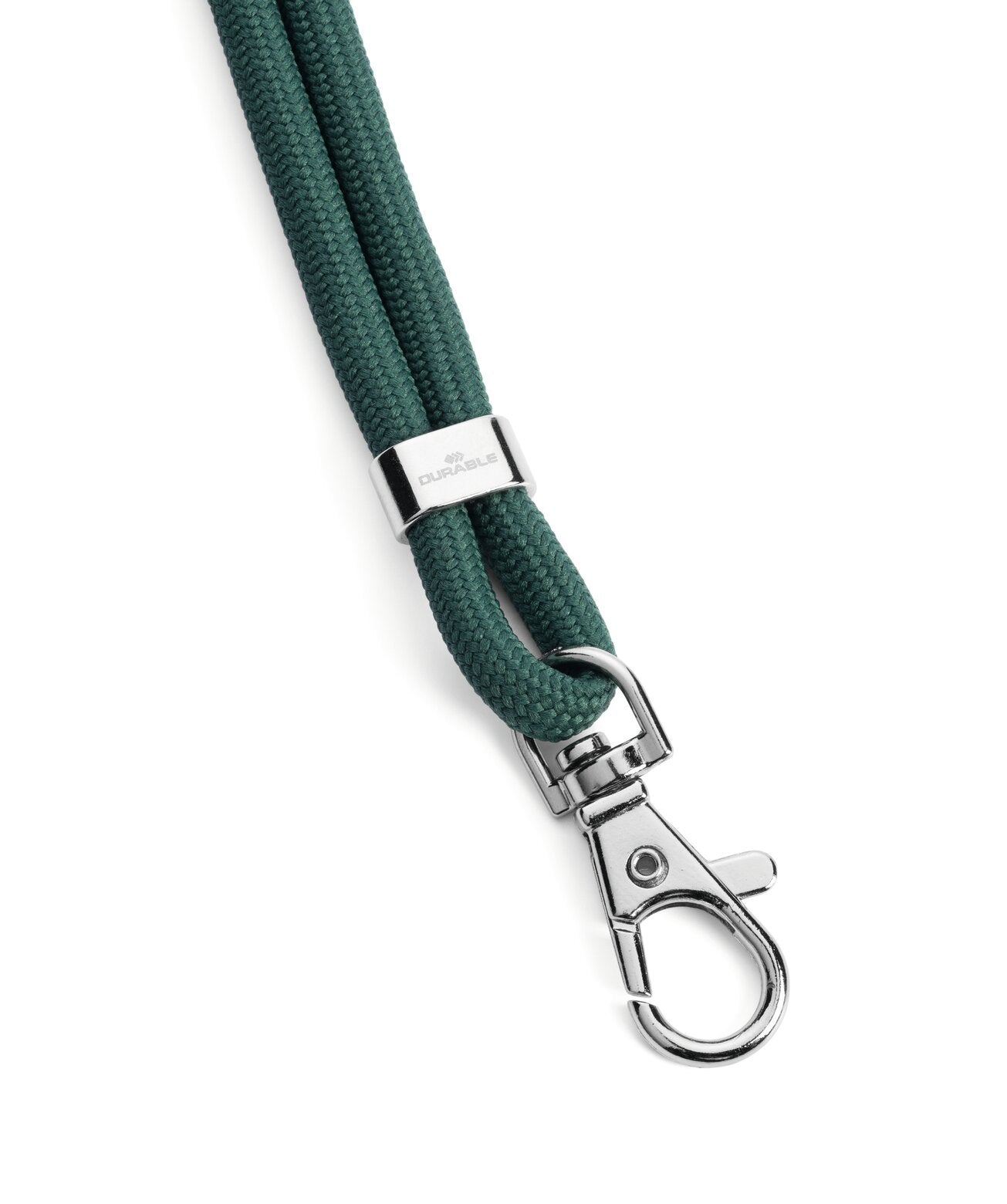 Durable Namensschild-Umhängeband – Karabiner – Band 46 cm – Grün, rPET – Pack à 1