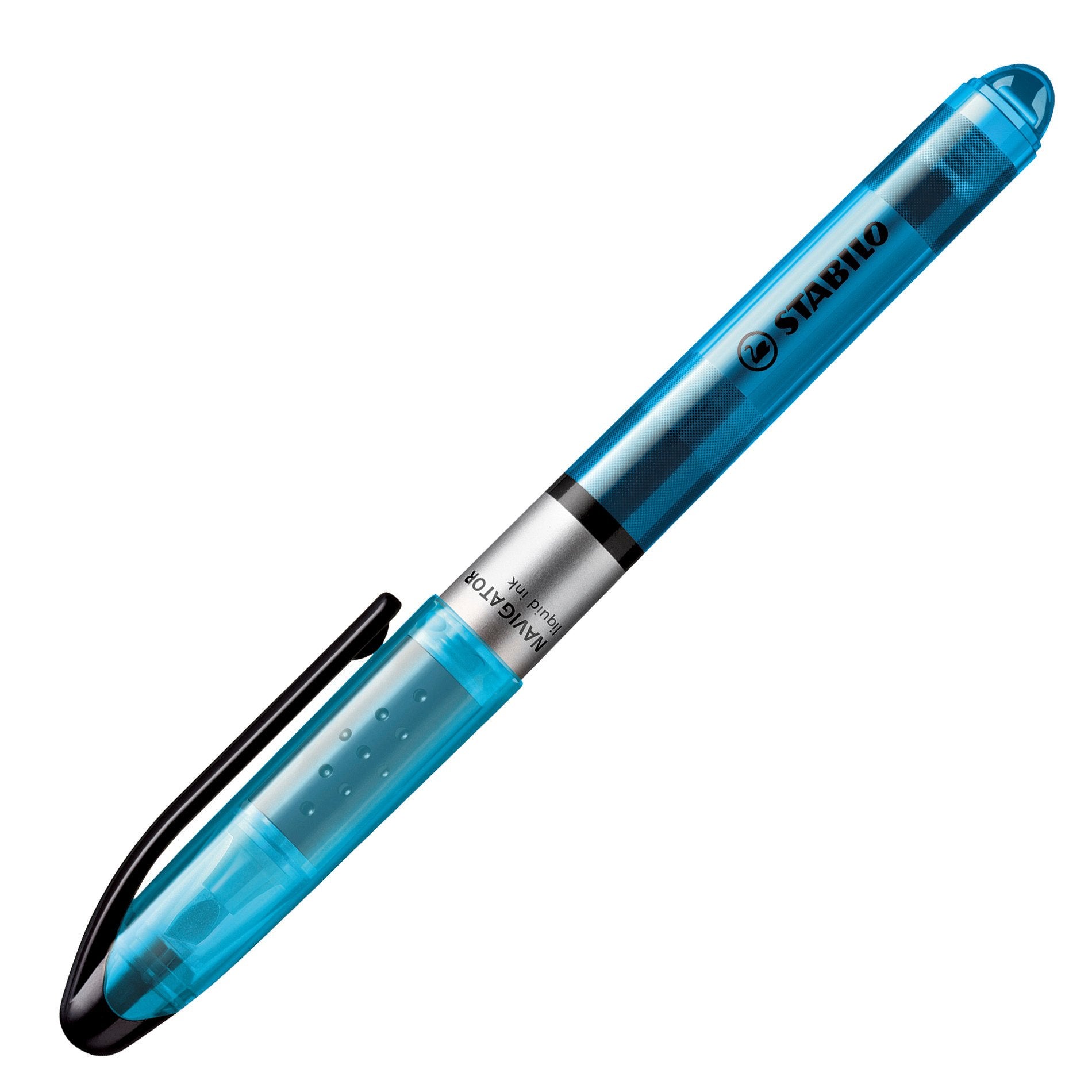 STABILO NAVIGATOR Leuchtmarker – 10er Set, Blau, Keilspitze 1–4 mm
