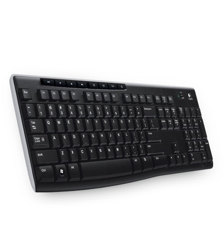 Logitech K270 – Tastatur – 2,4 GHz USB-A (Unifying-Empfänger) – QWERTZ – Schwarz