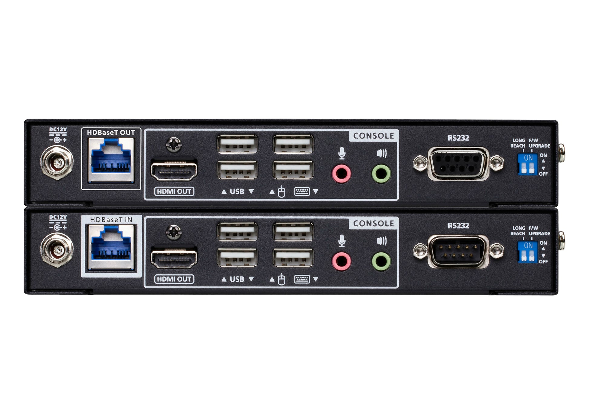 ATEN CE840 – KVM-Extender (HDMI, HDBaseT 3.0) – True 4K (4096×2160, 60 Hz, 4:4:4), 100 m, 4×USB 2.0