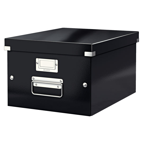 Leitz Click&Store Archivschachtel A4 – 281 × 200 × 370 mm, schwarz, Karton