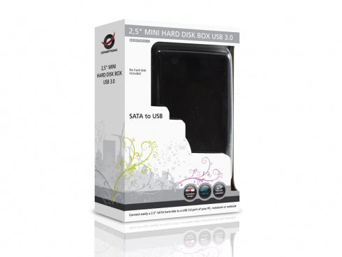 Conceptronic CHD2MUSB3B – 1-Bay HDD-Gehäuse – für 2,5" HDD/SSD, SATA