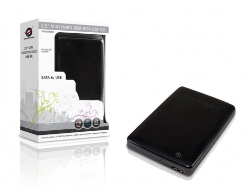 Conceptronic CHD2MUSB3B – 1-Bay HDD-Gehäuse – für 2,5" HDD/SSD, SATA