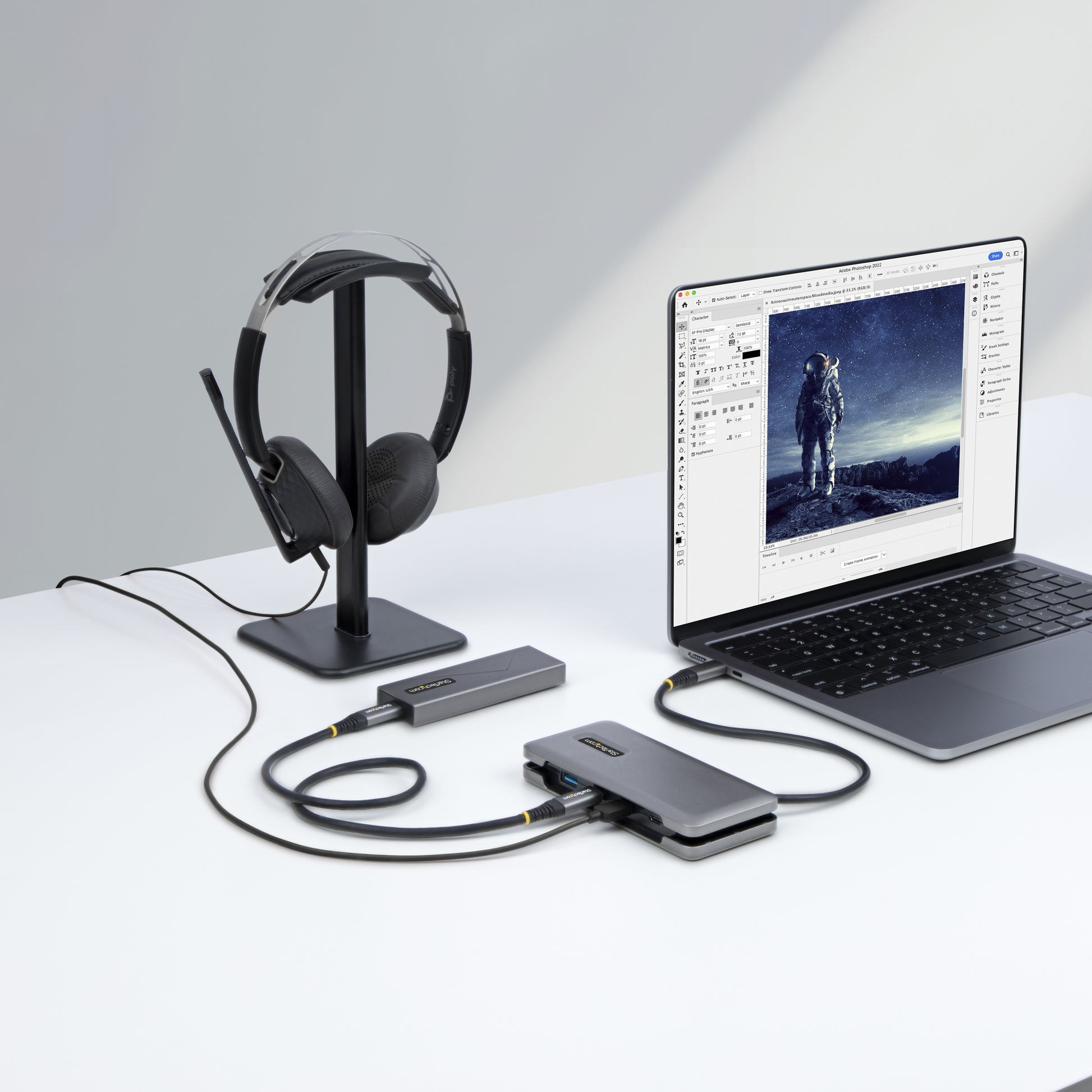 StarTech.com USB-Hub – USB-C, 1× USB-A, 3× USB-C