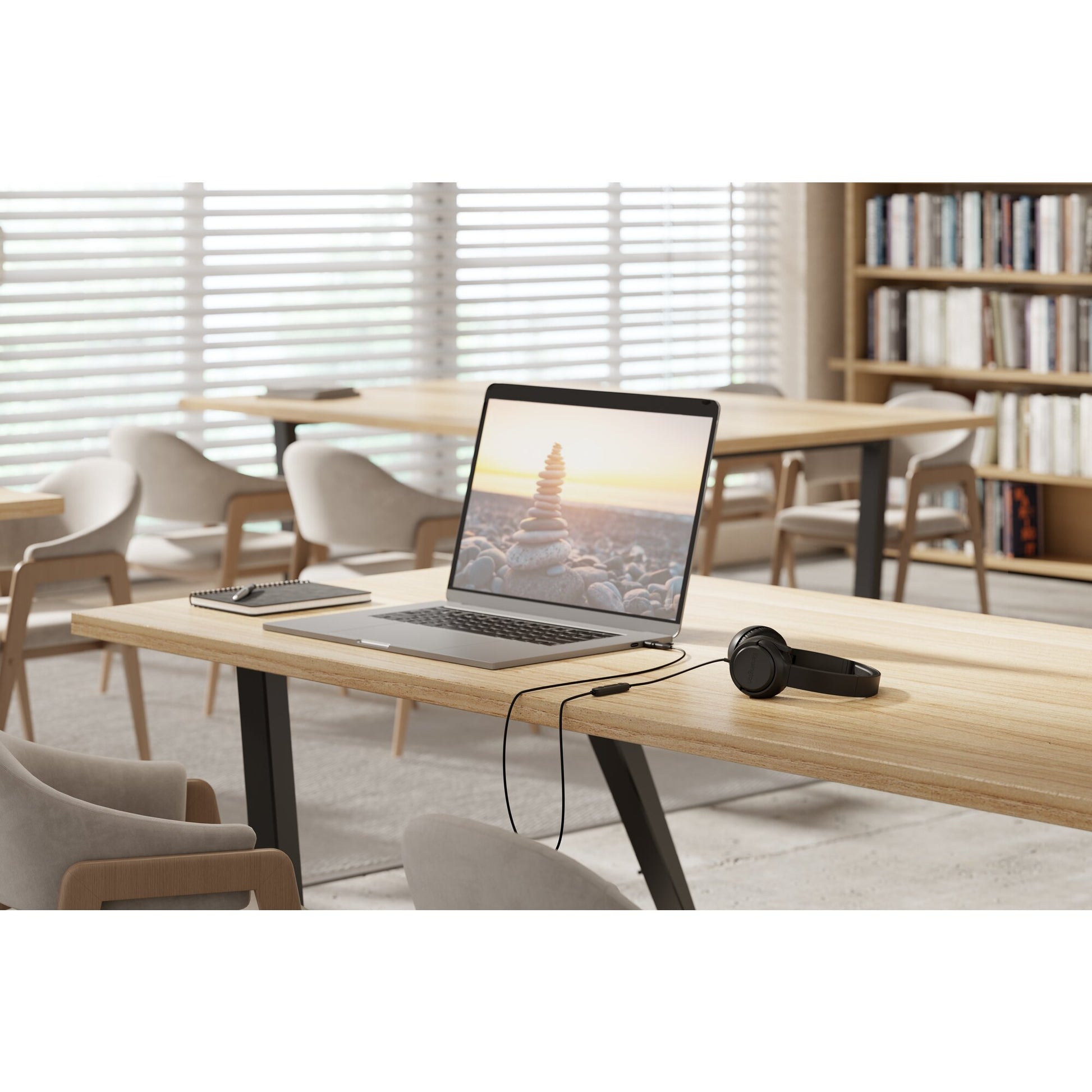 Kensington H950 EQ Office-Headset – On-Ear, Stereo, Kabel (USB-C/USB-A), Schwarz