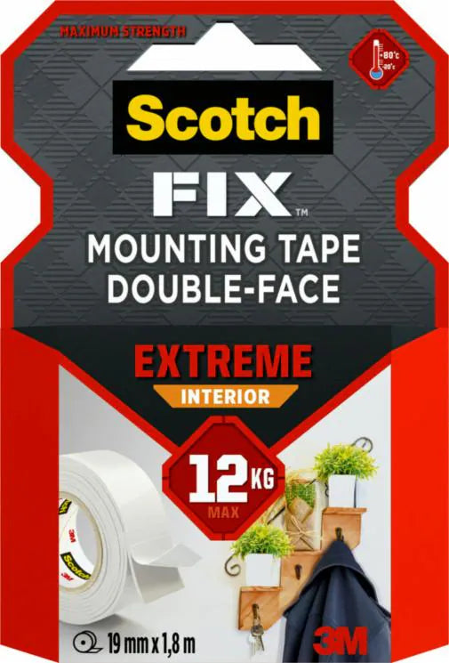 3M Scotch-Fix Extreme Montageband Innen – 19 mm × 1,8 m, weiss