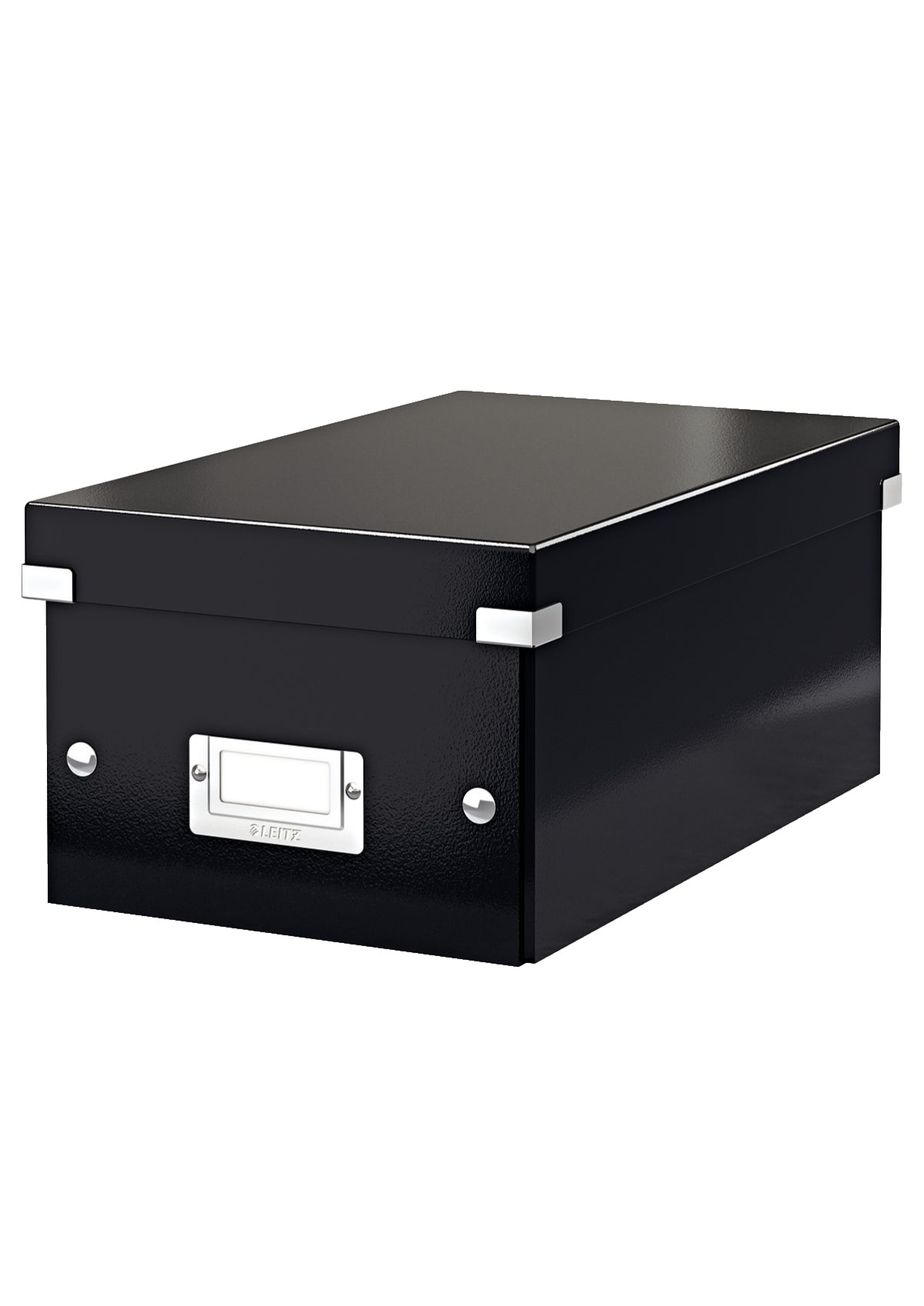 Leitz Click&Store WOW CD/DVD-Aufbewahrung 22 DVDs – schwarz, PP, B 206 × H 147 × T 352 mm