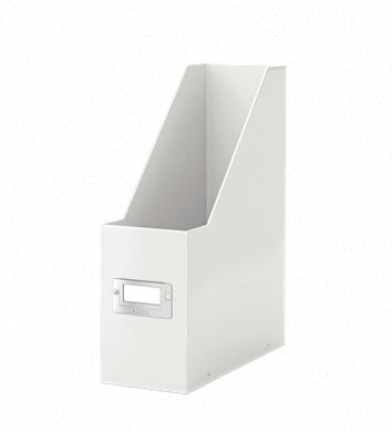 Leitz Stehsammler – Karton, mit Beschriftungsfeld, weiss, 253×103×330 mm