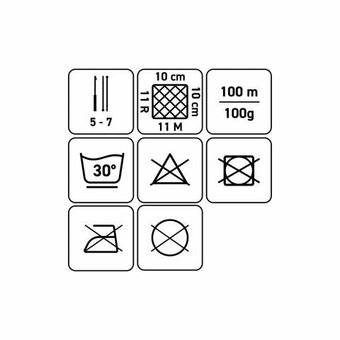 myBoshi Chenille Samt Wolle Weiss – 100 g, 100 m, Nadel 5 mm, 100% Polyester, 1 Stk.