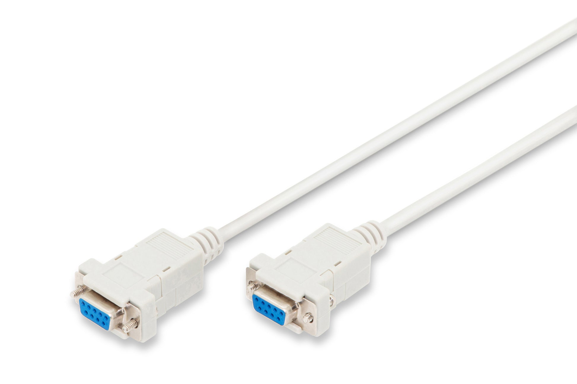 Digitus Nullmodem-Kabel – DB-9 zu DB-9 (weiblich zu weiblich) – 3 m – Beige