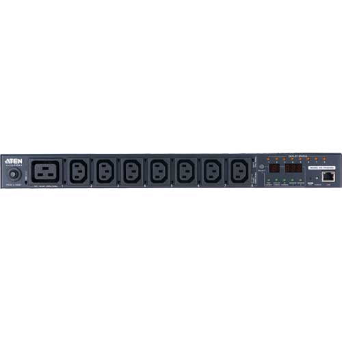 ATEN PE6208G IP-PDU 3600 W – ferngesteuert, Strommessung – 1U Rack – C13×7, C19×1, Eingang IEC C20