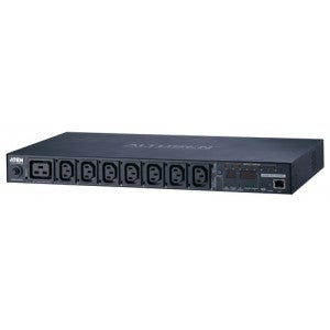 ATEN PE8208G – Rack-PDU Überwacht, 7× IEC C13 + 1× IEC C19, 16 A, Stecker IEC C20, 1U horizontal, 3,6 kW
