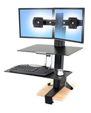 Ergotron WorkFit-S Wandhalterung – Schwarz