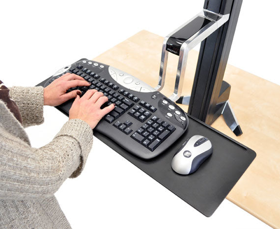 Ergotron Tastaturablage, gross – Sitz-/Steh-Arbeitsplatz – bis 2,3 kg – Schwarz – für WorkFit-S