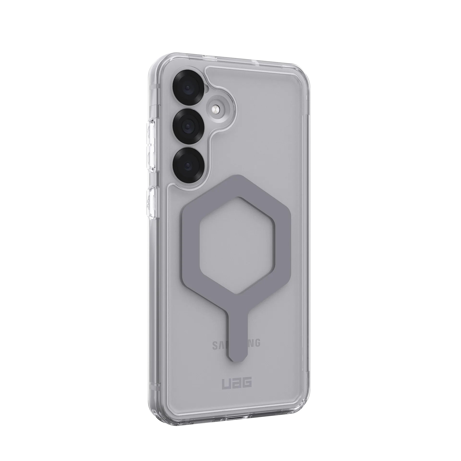 Urban Armor Gear UAG Plyo Pro – Rückcover – für Samsung Galaxy S25 Plus, TPU, Silber/Transparent, bis 4,8 m Sturzsicher