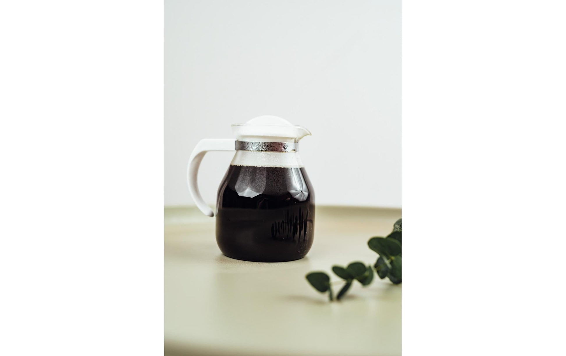 Montana Teekanne – 1,3 l, Ø 13,5 cm, H 16,0 cm, Glas, Transparent/Weiss, spülmaschinenfest