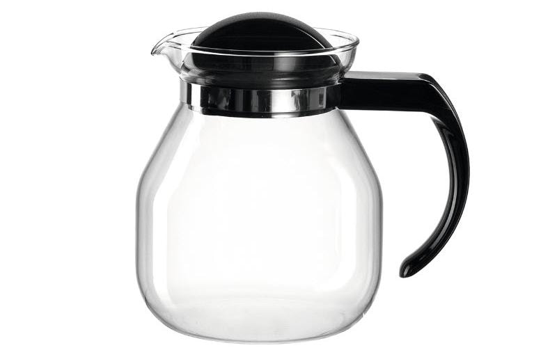 Montana Teekanne – 1 l, Ø 12 cm, H 14,5 cm, Borosilikatglas/Kunststoff (PP), spülmaschinenfest