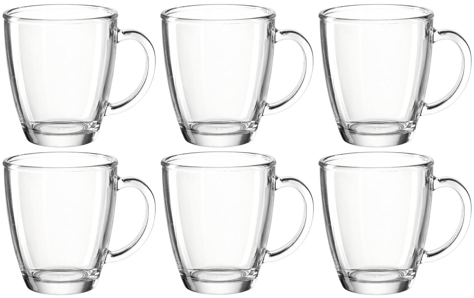 Montana Teetasse – 6er Set, 380 ml, Ø 9 cm, H 10,3 cm, Glas, Transparent, spülmaschinenfest