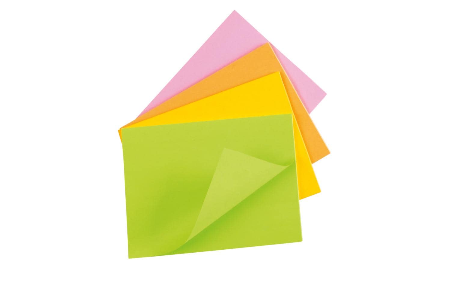 Post-it Super Sticky Haftnotizen – 203×152 mm – sortiert, 4×45 Blatt, PEFC