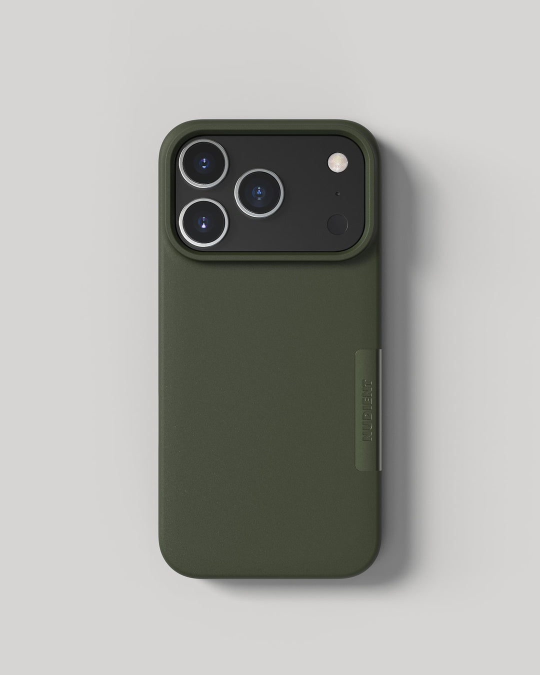 Nudient – Backcover – für Apple iPhone 17 Pro – Dunkelgrün – MagSafe-kompatibel
