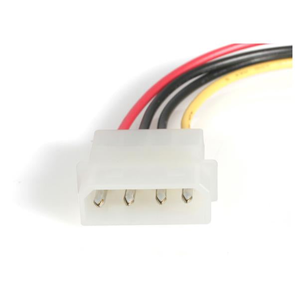 StarTech.com SAS 29-Pin zu SATA 15-Pin + LP4 Kabel – 0,457 m – Rot