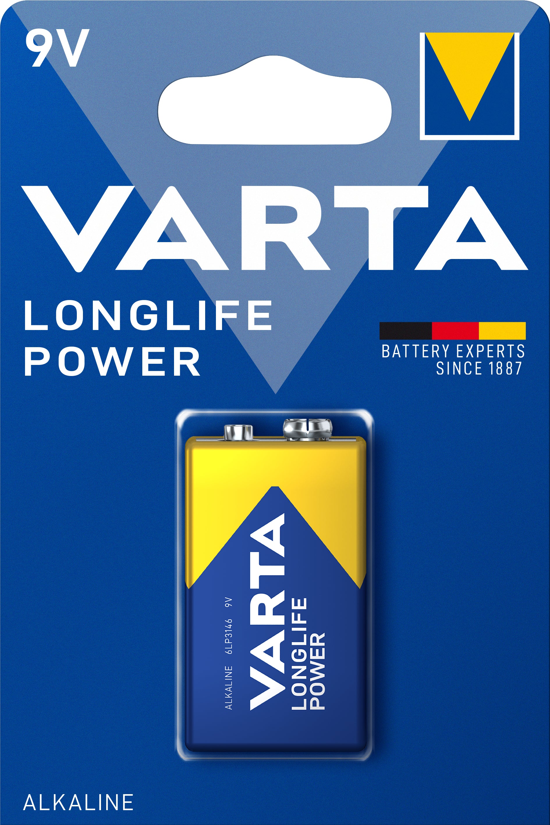 Varta 9V Batterie, Alkaline – 1 Stk.