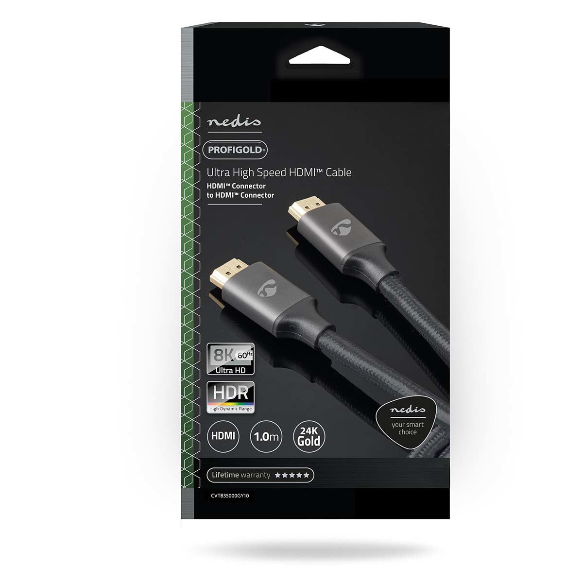 Nedis HDMI Kabel HDMI 2.1 8K 60 Hz – 5 m – HDR, ARC – Grau