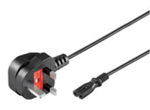 Dell Netzkabel – IEC C7–Omnigrid (2-polig), 1 m, 250 V, Schwarz