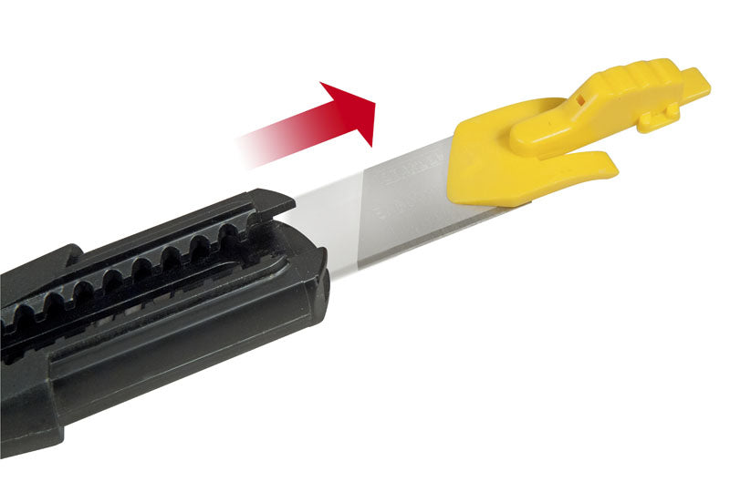 Stanley 0-10-150 – Abbrechmesser 9 mm, einziehbar, Kunststoff, schwarz