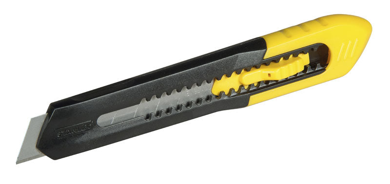 Stanley 0-10-150 – Abbrechmesser 9 mm, einziehbar, Kunststoff, schwarz
