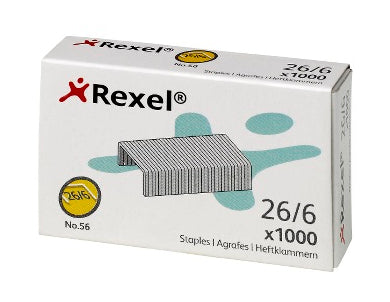 Rexel Heftklammern – 12,8 mm – Metall, silber – 1000 Stk.