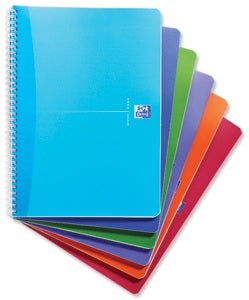 Elba Collegeblock A4, liniert, Spiralbindung, 90 Blatt, 90 g/m² – sortiert