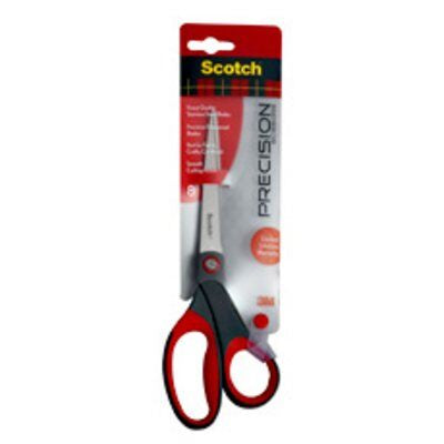 Scotch Universalschere – 20,0 cm, Edelstahl, für Rechts- und Linkshänder, spitz, Kunststoff, rot